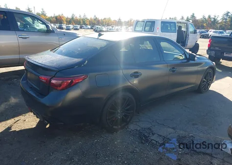 2018 Infiniti Q50 3.0T Red Sport 400 z USA, uszkodzony, nr VIN JN1FV7AR5JM700157